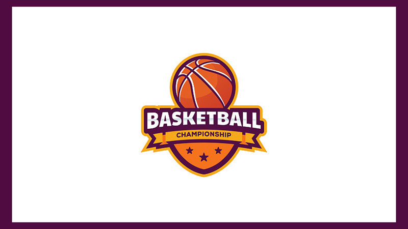 Basketball Logo Badge, American Logo Sports